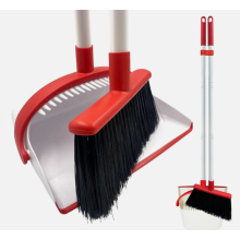 Long Handled Dustpan and Brush Set Broom Sweeper Strong Metal Handle