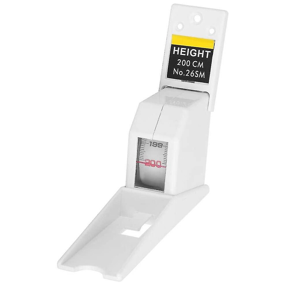 White Height Measurer, 2 Meters Retractable Adult Kids Height Tool Ruler For Height Measurement(White)