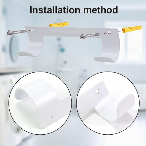 Ironing Board Wall Rack - Wall Rack - For Laundry Room - Black (white) 2