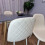 Wooden Rectangle Dining Table Set Grey Table with 4 Cream Gem  Chairs 2