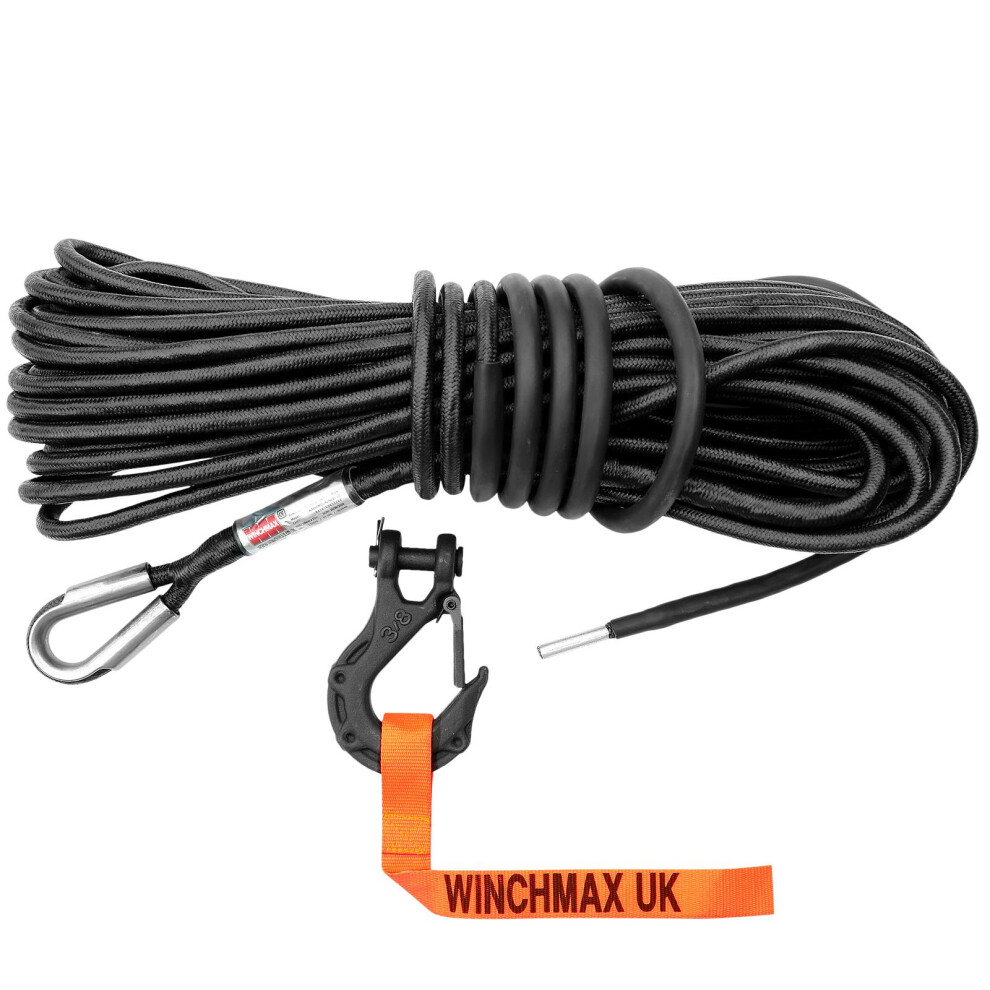 Winchmax Armourline Synthetic Rope 20M X 10Mm. Tactical Hook. Hole Fix
