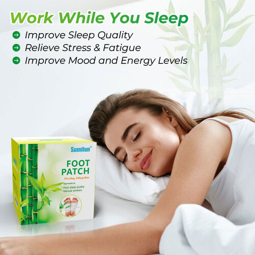 Foot Patch Bamboo Vinegar Foot Patch with tape 2