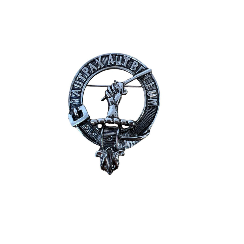 Gunn Clan Crest Pewter Cap Badge Brooch