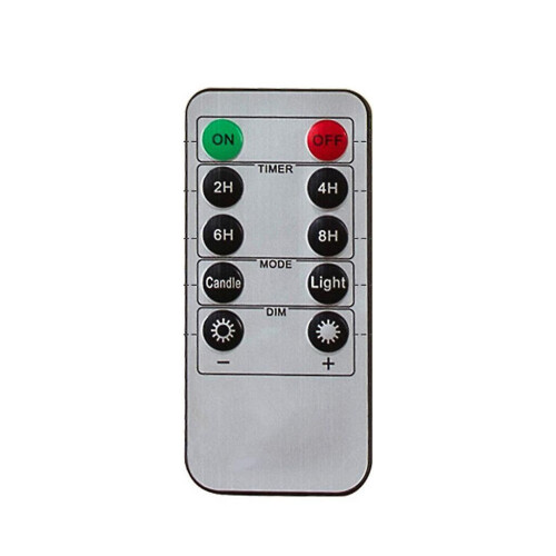 10-key Remote Control With Timer For Led Flameless Swing Flickering 1
