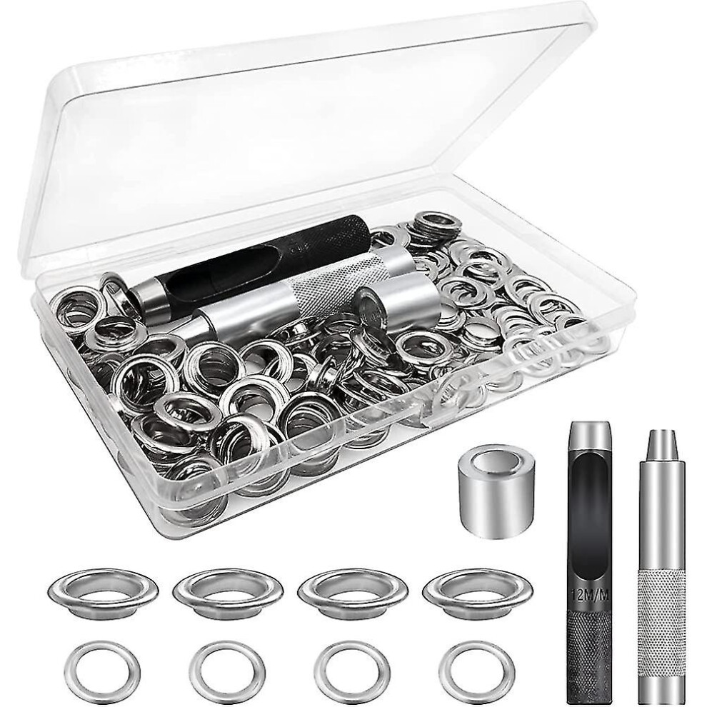 Eyelet Tool Kit, 100 Set Eyelets, Tarpaulin Eyelets, Grommet Eyelets Kit 4814698938202