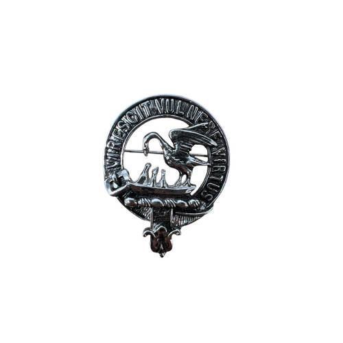 Stewart Clan Crest Pewter Cap Badge Brooch