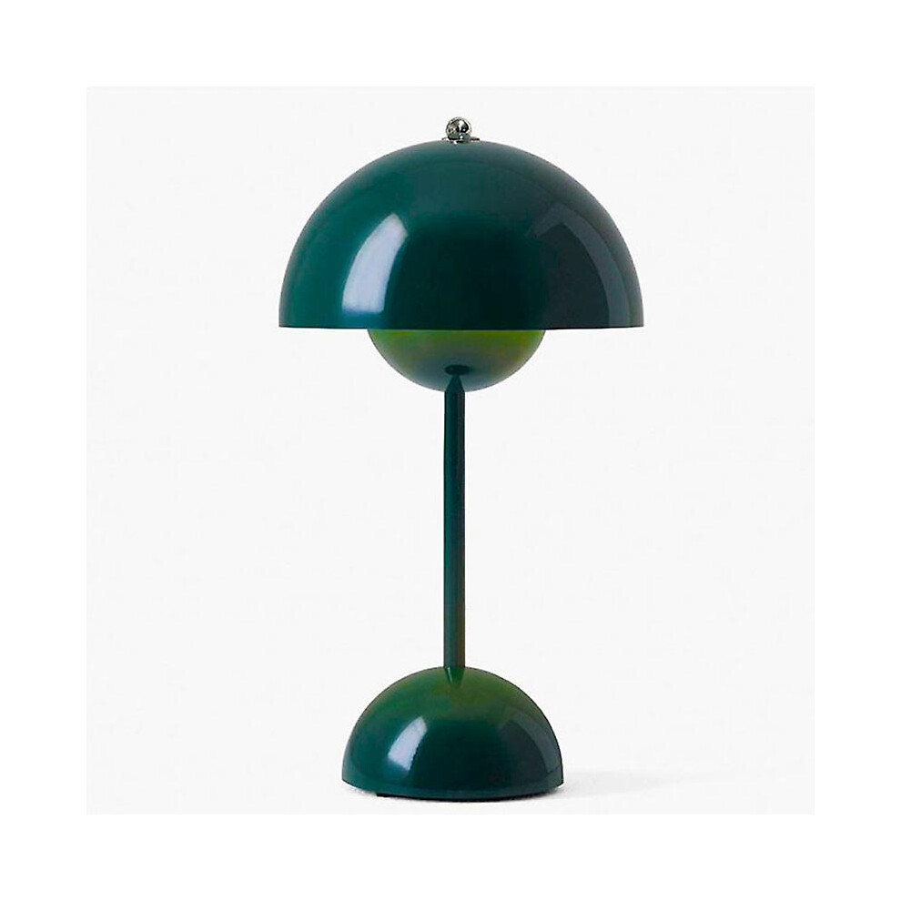 (Dark Green) Nordic Mushroom Night Light Led Flower Bud Table Lamp Usb Bedside Wedding Room Desk Simple Decoration Bedroom Modern Nvt