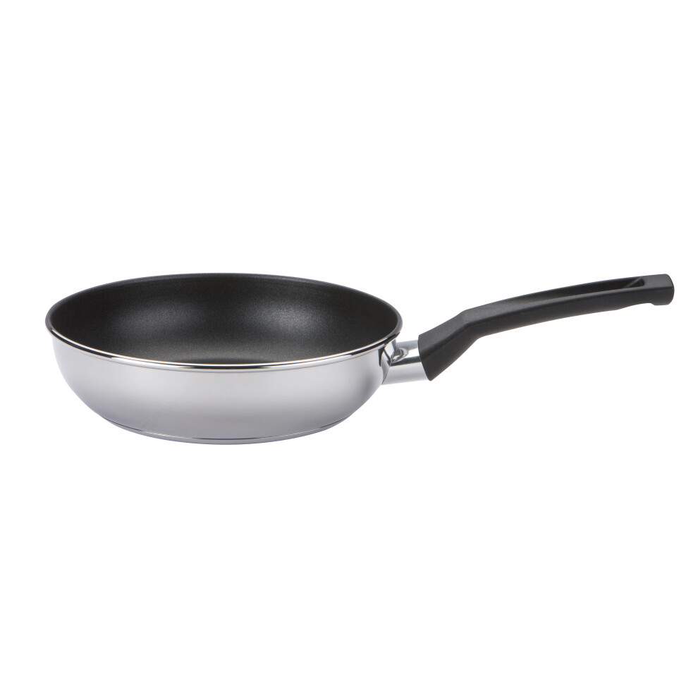 Prestige Cook & Strain Frying Pan Stainless Steel Non Stick Cookware - 20 cm