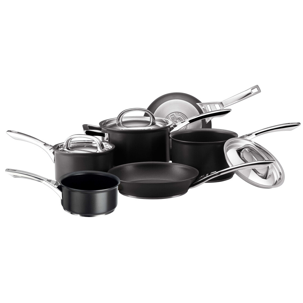 Circulon Infinite Cookware Set Black Hard Anodised Aluminium Pans - Pack of 6