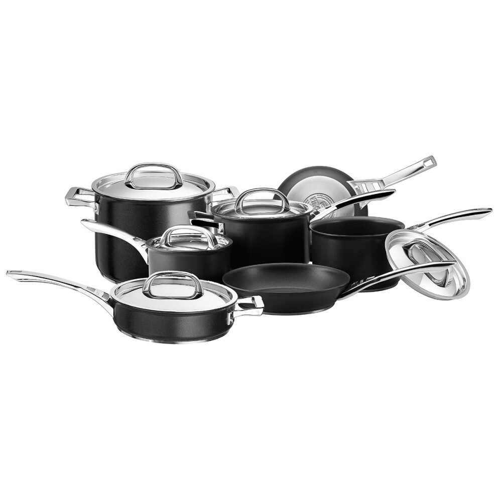 Circulon Infinite Cookware Set Black Hard Anodised Aluminium Pans - Pack of 7
