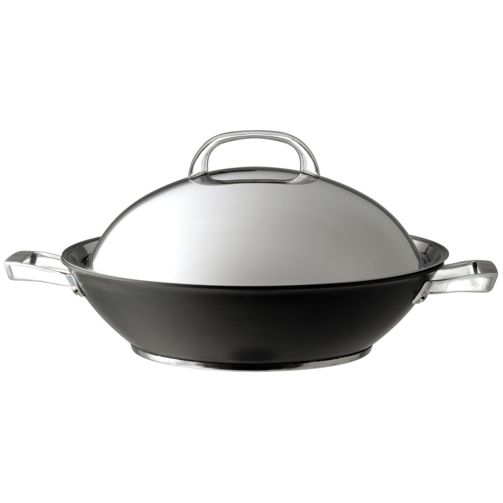 Circulon Covered Wok with Sturdy Lid Dishwasher Safe Kitchen Cookware - 36 cm