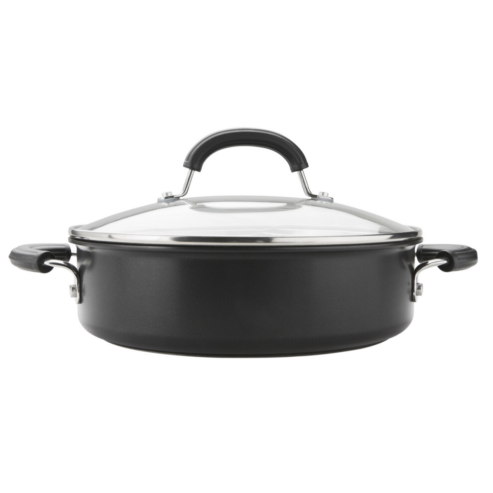 Circulon Total Covered Sauteuse Black Aluminium Non Stick SautÃ© Pan - 28cm/4.7L-image-OPC-PDWNKRQ-NEW