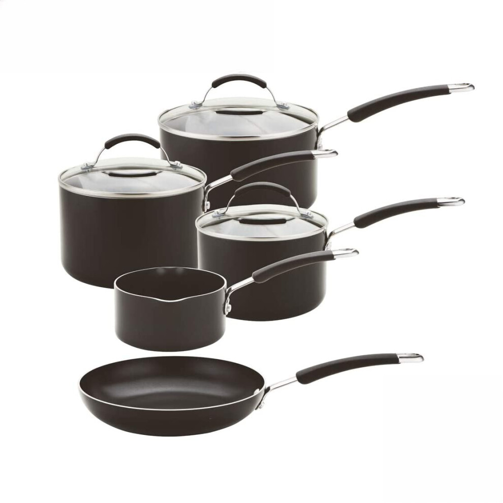 Meyer 5 Piece Cookware Set - Non Stick Aluminium, Induction and Dishwasher Safe