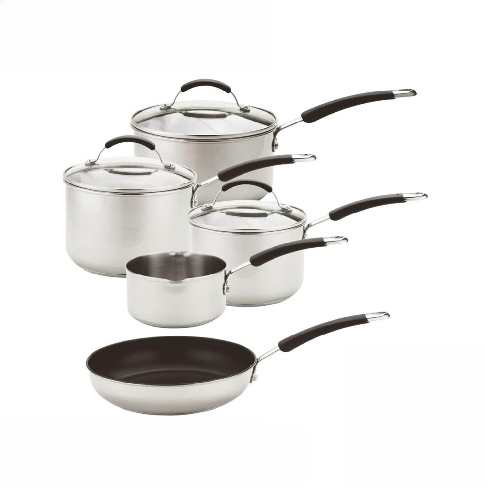 Meyer 5 Piece Cookware Set Non Stick Stainless Steel Induction Dishwasher Safe