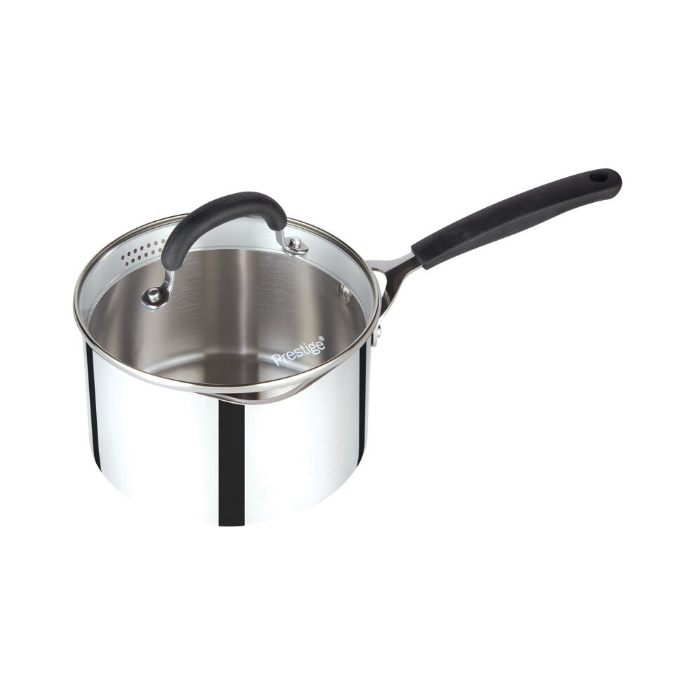 Prestige Made to Last Saucepan with Double Sided Straining Lids - 20 cm / 2.8 L