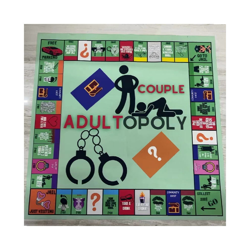 Couple Adult Opoly Board Game Date Night Ideas Conversation Intimacy Deck Cards