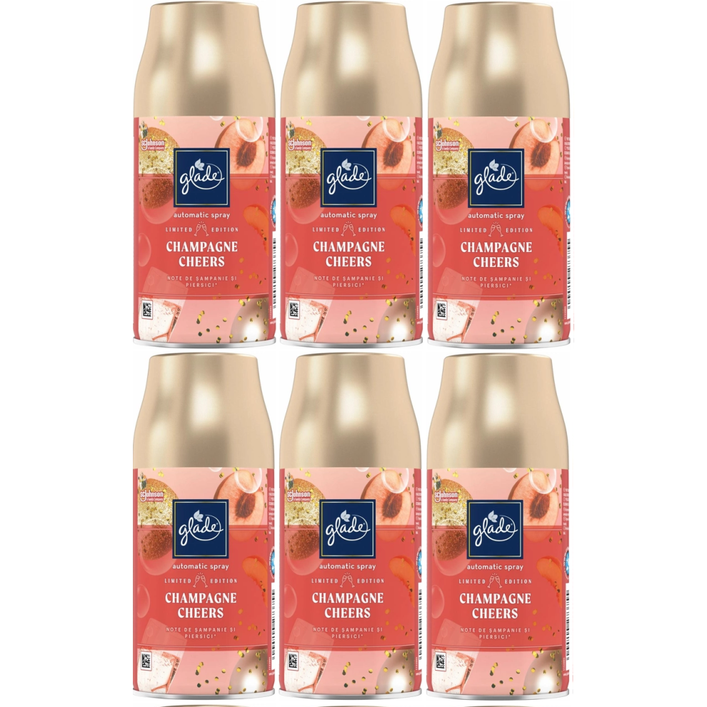 6 x Glade Automatic Spray Refill 269ml - Champagne Cheers