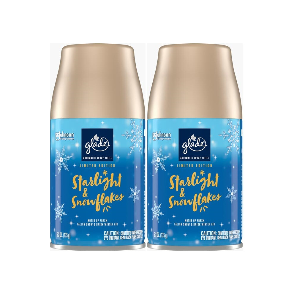 2 x Glade Automatic Spray Refill 269ml - Starlight & Snowflakes