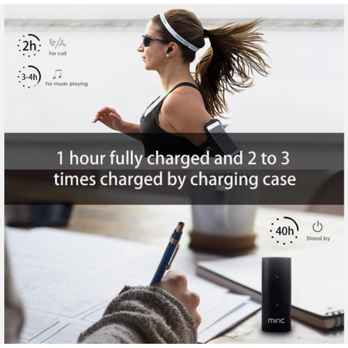 Bluetooth Wireless Headphones , Noise Cancelling with Built-in Mic