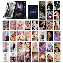 Kpop Black Pink Rose Photo Cards 55pcs Blackpink Rose Lomo Cards For Fans Gift