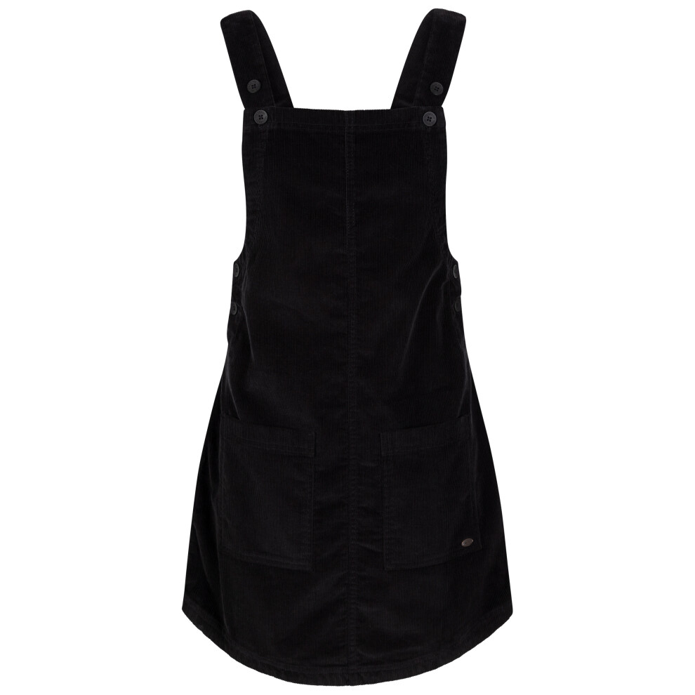 (18, Black) Trespass Womens Pinafore Dress Cotton Twirl