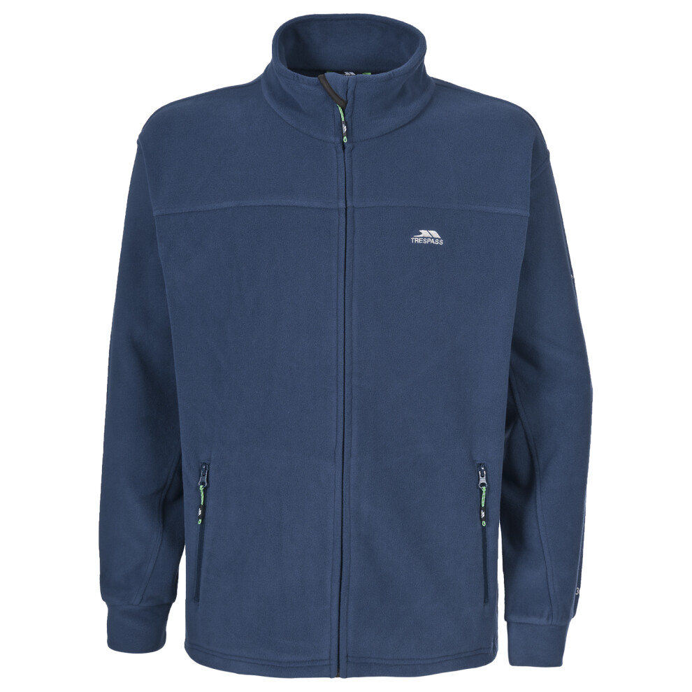 (XXL, Navy Tone) Trespass Mens Fleece Jacket Full Zip Bernal