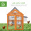 PawHut PawHut Chicken Run, Wooden Chicken Coop w/ Combinable Design - Orange 4