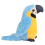 (Blue) Talking Parrots Plush Doll Electric Recording 1