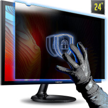 24 Inch Computer Privacy Screen Filter Comptiable With 16:9 Widescreen Computer Monitor - Anti-glare - Anti-scratch Protector Film Comptiable With Dat