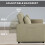 Homcom HOMCOM 2 Seater Sofa Bed Convertible Bed Settee with Cushions, Pockets, Brown 3