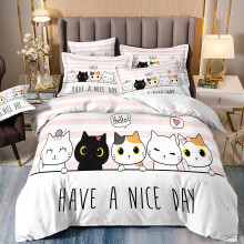 (Style 11, King(220X240CM/3PCS)) Pet cats Kids Bedding Single Double Duvet Cover UK