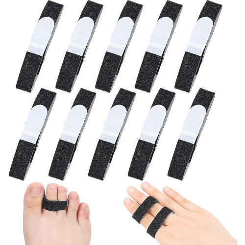 10pcs Buddy Tape Finger Straps No Slip Hook Loop Finger Splints ...