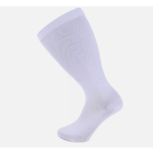 (White, 3XL) Extra Wide Fat Plus Size Compression Calf Support Sports Socks Men Women 2XL-7XL