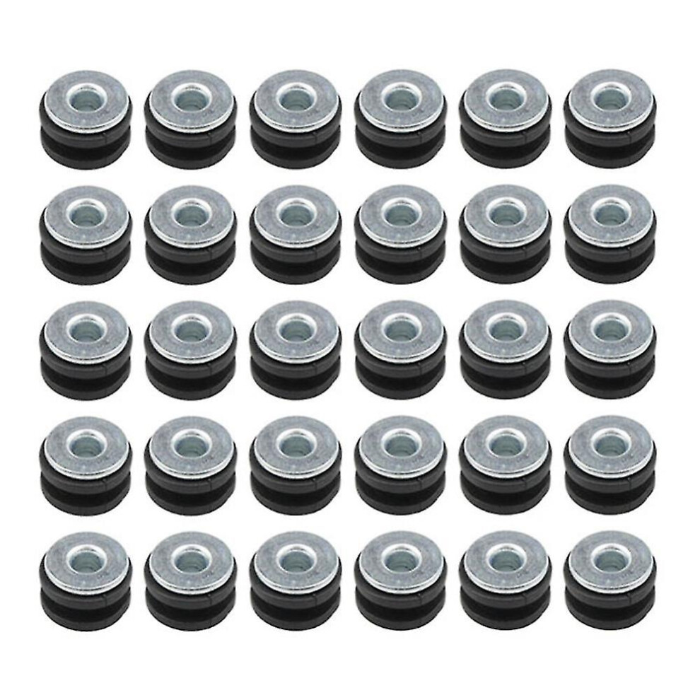 30Pcs Motorcycle Rubber Grommets Bolts For Fairing Rubber Grommets Kit Washer Assortment 4814698996790
