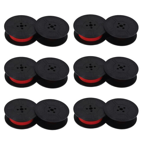 6pack Typewriter Ribbon Twin Spool Typewriter Ribbon Red And Black Twin Spool Replacement Pack For 2