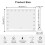 Dripex 80×60 cm Large Makeup Mirror with 18 LED bulbs, 3 Lighting Modes 6