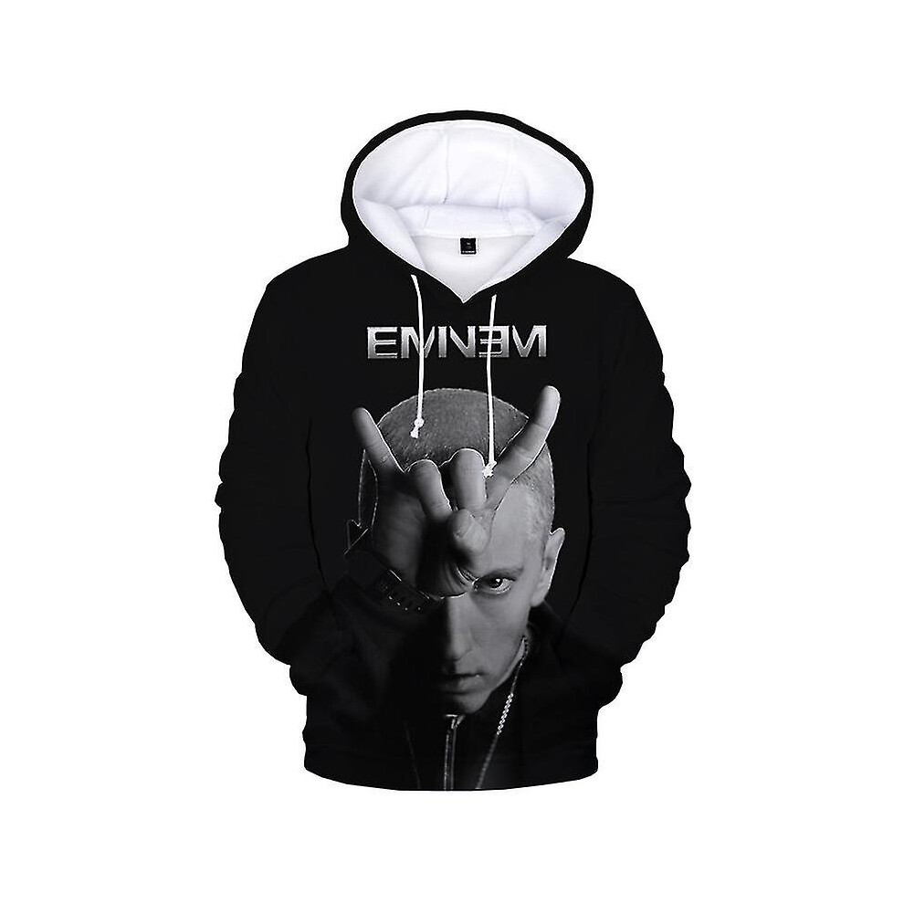 (3D4, M) 2023 Rapper Eminem Printed Hoodies Men/woman 3d Hooded Sweatshirts Boys Pullover Tracksuits Harajuku Streetwear Oversized Hoodie