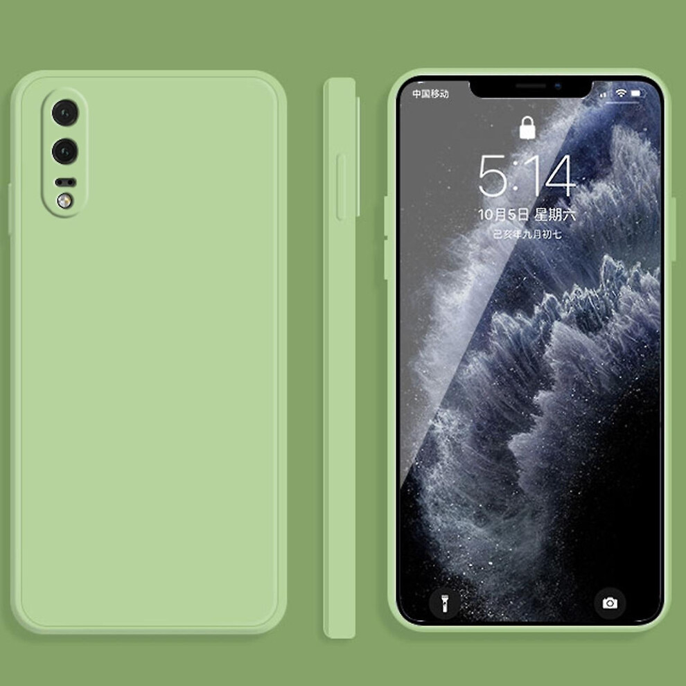 (Matcha ) For Huawei P20 Liquid Silicone Case Green 4814699000519
