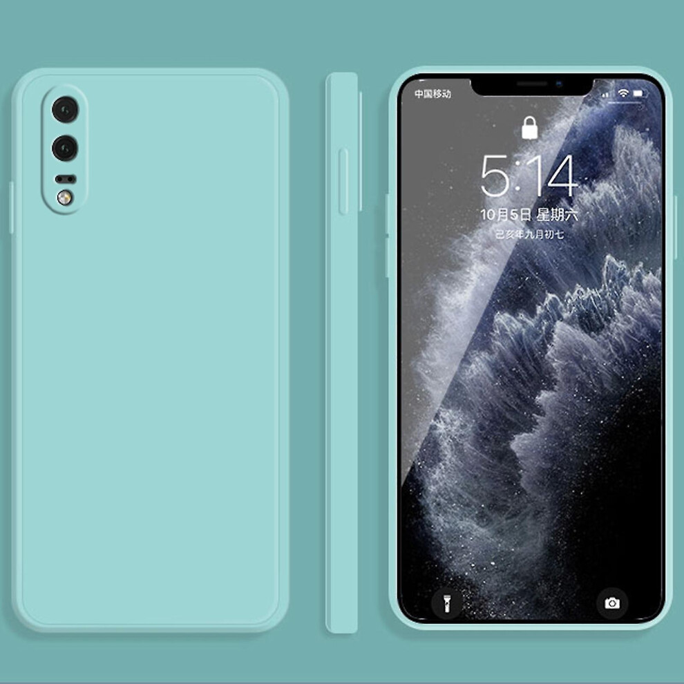(Blue) For Huawei P20 Liquid Silicone Case Blue 4814699000526