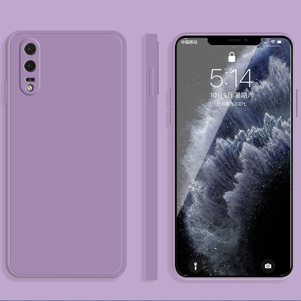 (Purple) For Huawei P20 Liquid Silicone Case Purple 4814699000533