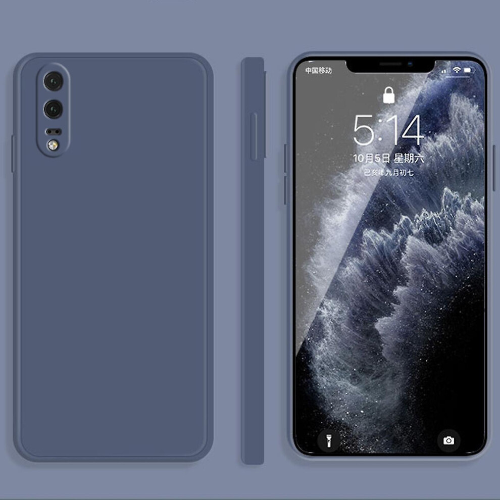 (Grey) For Huawei P20 Liquid Silicone Case Grey 4814699000557