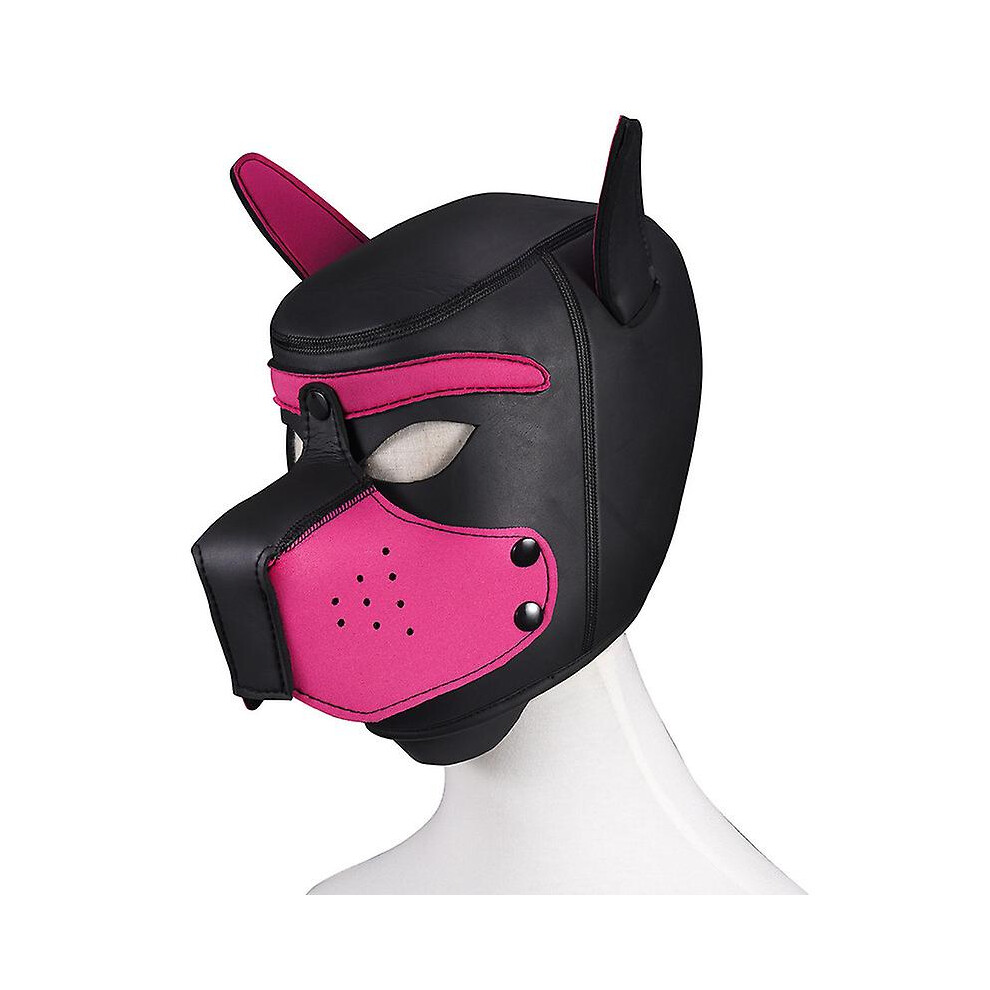 (color 7) Dog Masque With Ears Soft Rubber Animal Dog Masks Full Head Puppy Masque Adults Novelty-image-OPC-PDWPCK7-NEW