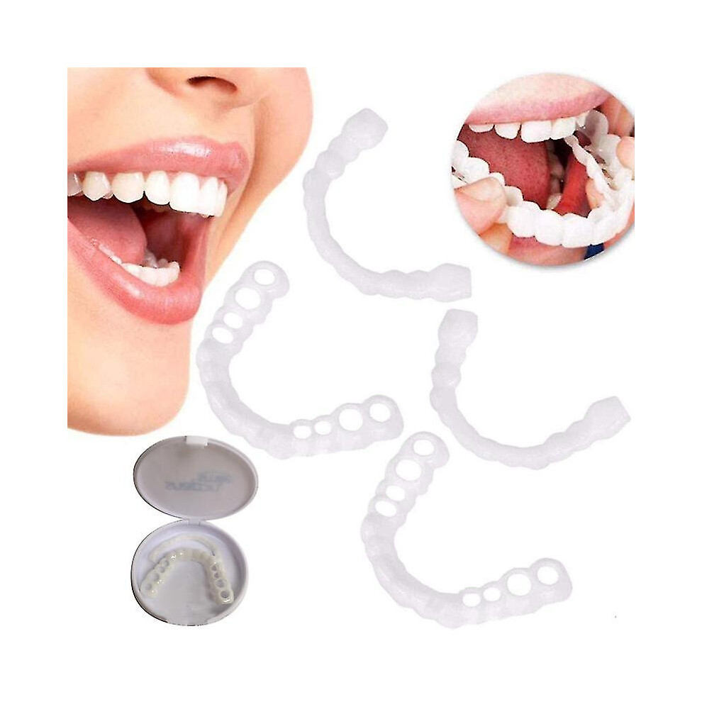 2 Sets Of Snap On Smile Teeth Veneers Whitening Cosmetic Dentures