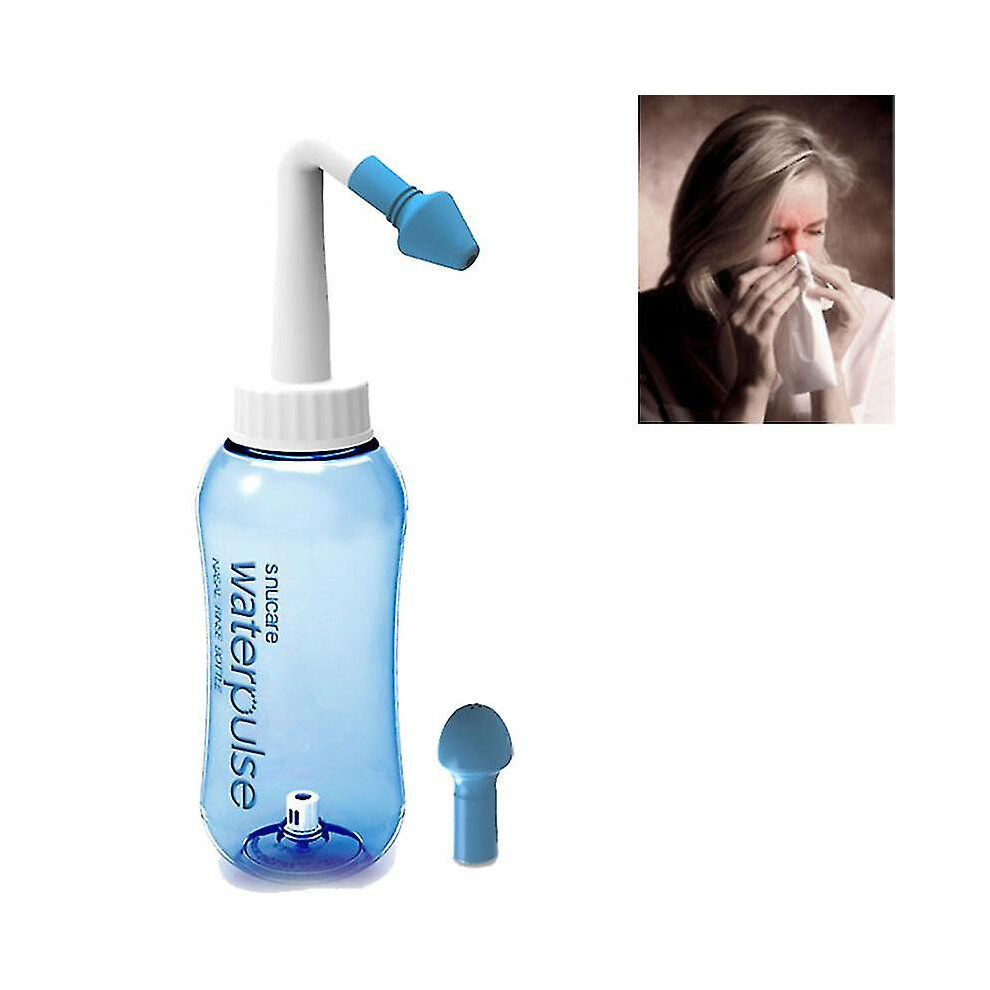 300ml Nasal Wash, Neti Pot Pouch Sinus Cleaner Bottle Nose Rinse Wash Pot Saline