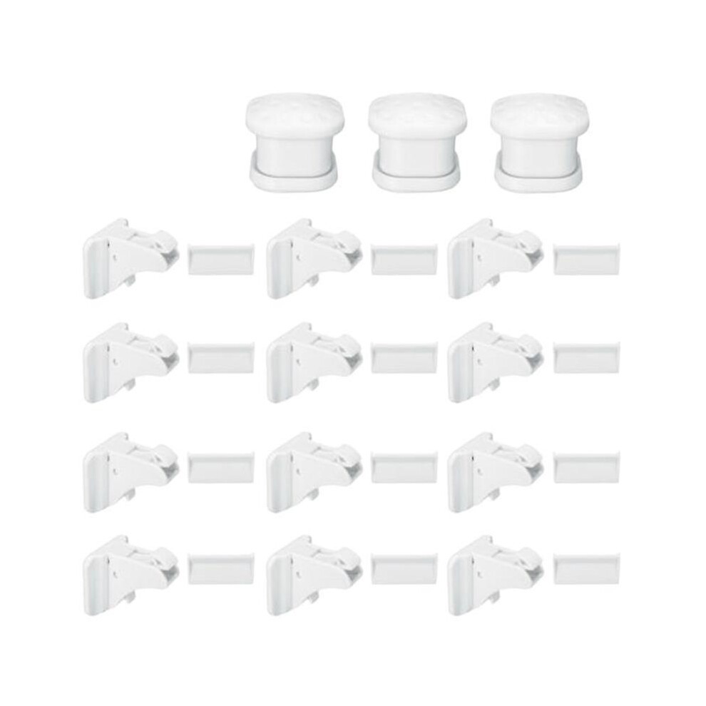 30 Pcs Magnetic Cabinet Drawer Cupboard Lock Kids Baby Safe Child Proof Kit