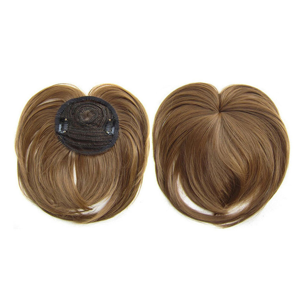 (7) Seamless Silks-Base Hair Topper Fringe Hairpiece Straight Clip In Forehead Topper Not,Specified