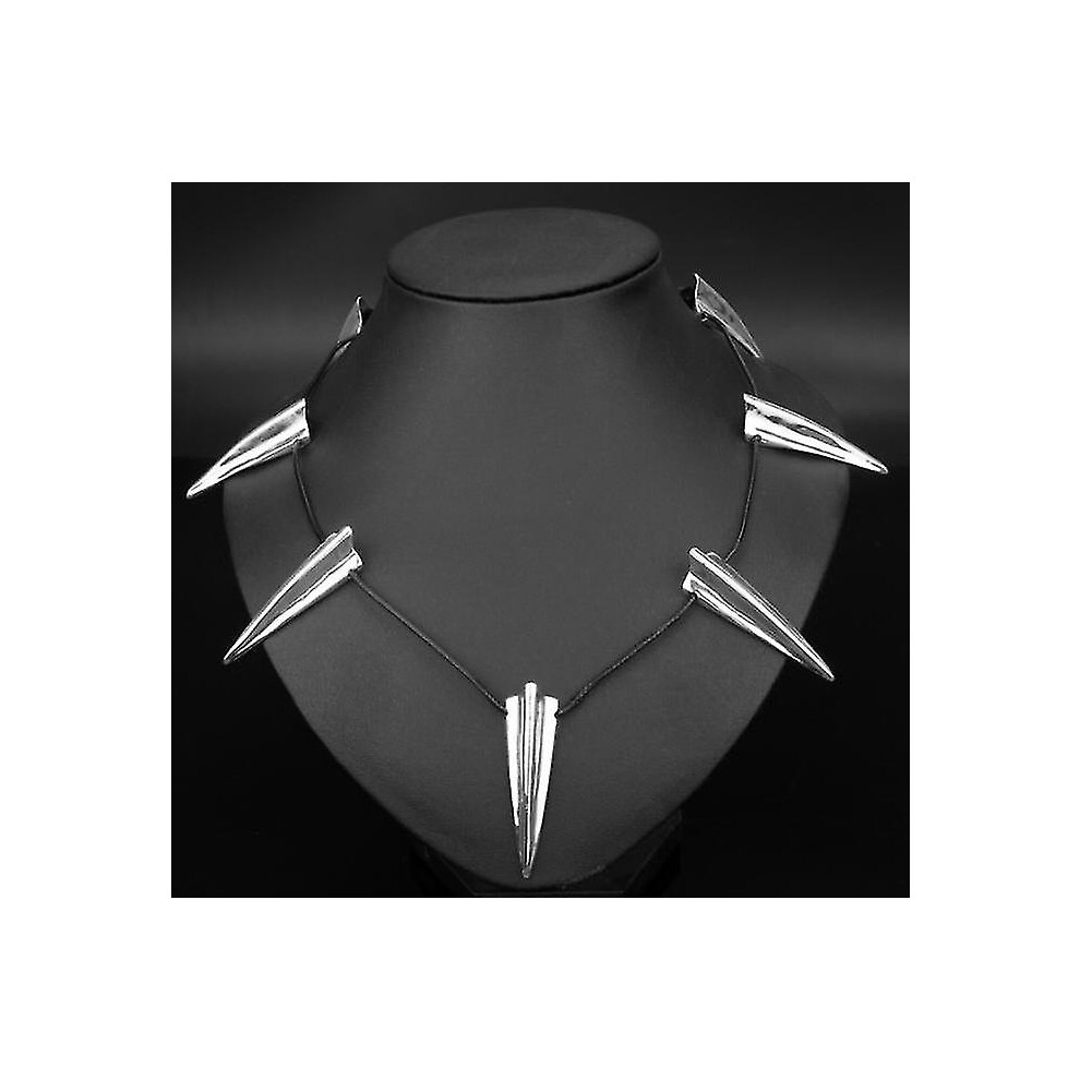 Men's Black Panther Necklace Collarbone Chain Sjq