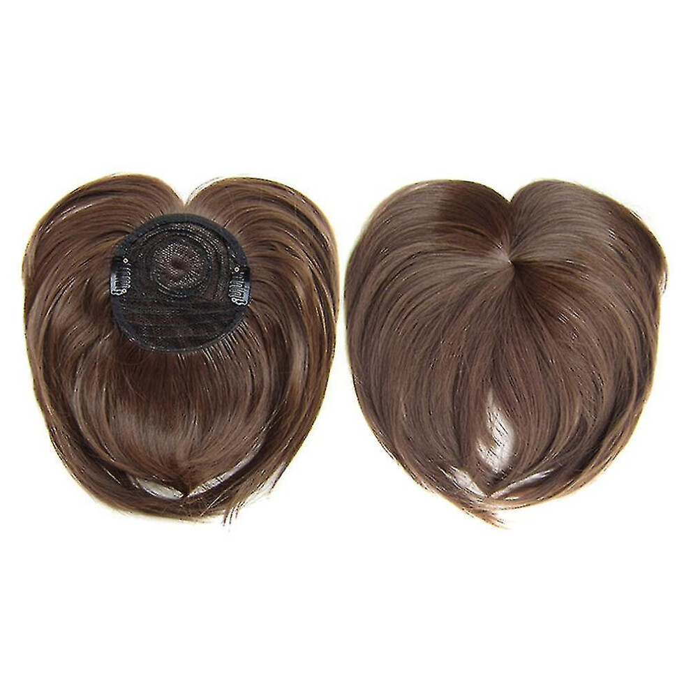 (8) Clip-on Hair Topper Heat Resistant Fiber Hair Extension Wig Hairpiece For Women
