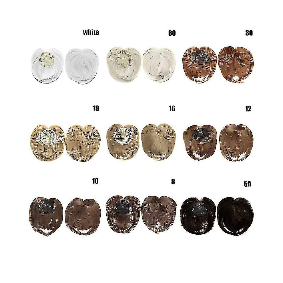 (60) Clip-on Hair Topper Heat Resistant Fiber Hair Extension Wig Hairpiece For Women
