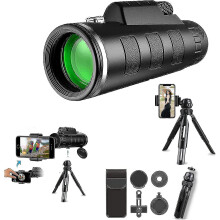 Monocular Telescope, 40x60 Hd High Power Telescope Monocular Telescope Cellphone Binocularsblack New